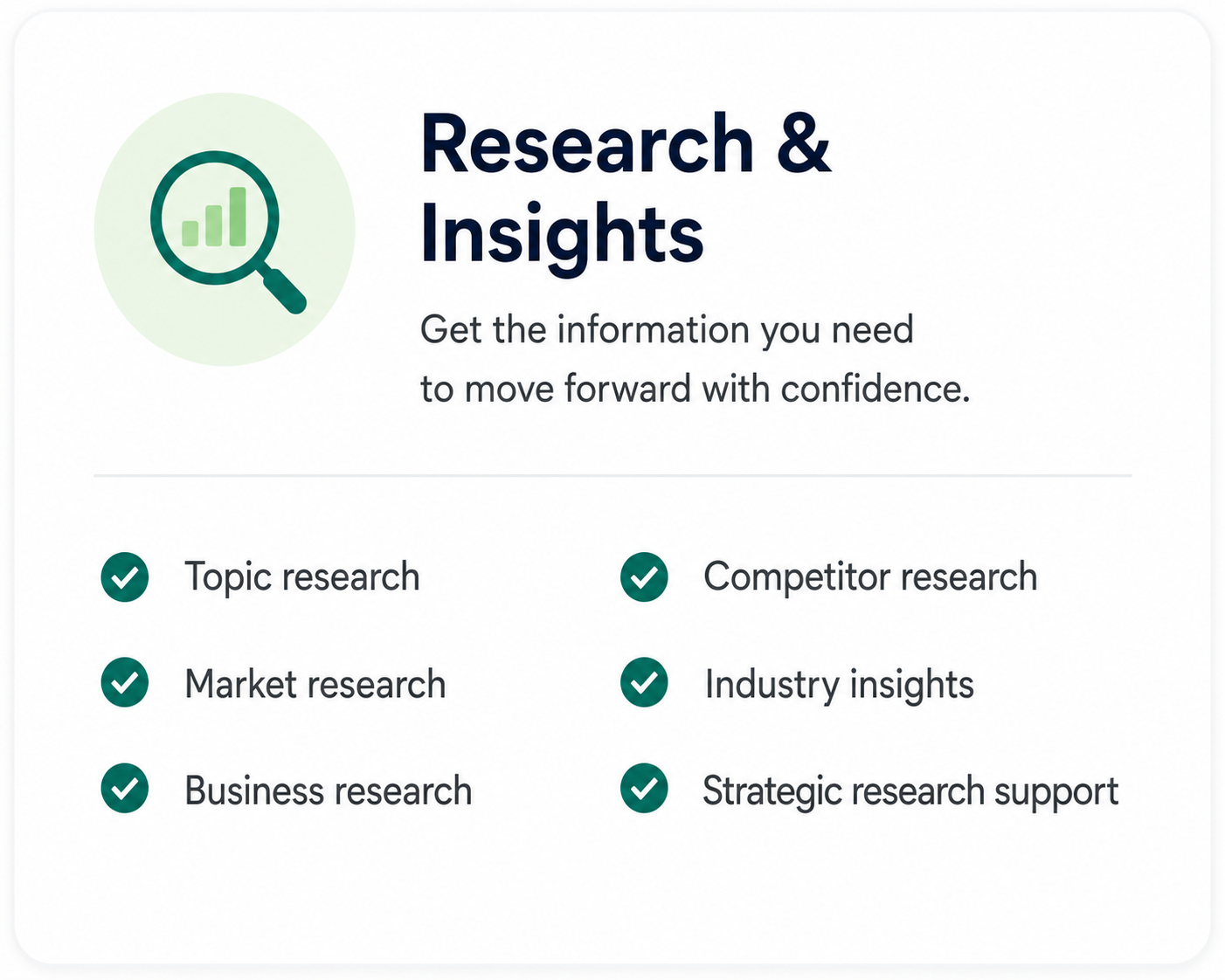 Research and Insights Services